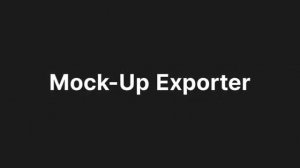 Mock up Exporter in RAYFace is on the horizon