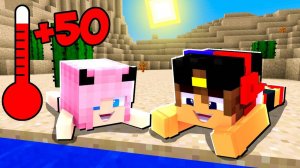 МЫ С ДРУГОМ ПЕРЕЖИЛИ ЖАРУ в Майнкрафт ДЕВУШКА НУБ И ПРО ВИДЕО ТРОЛЛИНГ MINECRAFT Евгенбро