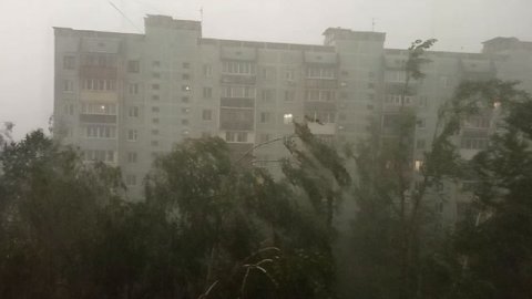 Ливень в г.Солнечногорск Московской области