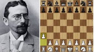 Юный Зигберт Тарраш сыграл 1.а3 и разгромил Мендельсона!  Шахматы.