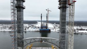 Строительство моста через реку Ока по дороге М-12 "ВОСТОК"