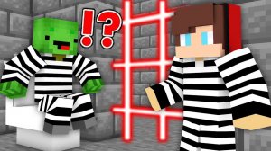 Я проверил 100 дней в тюрьме в Майнкрафте, мультфильм анимация