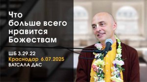 ШБ 3.29.22 Что больше всего нравится Божествам? (Краснодар, 6.07.2025)