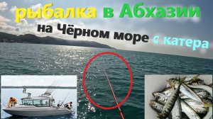Утренняя рыбалка с катера в Абхазии на Чёрном море в Пицунде! Рыбалка в Пицунде с катера летом 2025.