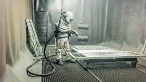 РЕМОНТ СТЕН ПЕСКОСТРУЙНОЙ КОМНАТЫ.