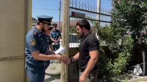 В Чечне для профилактики пожаров проводят подворовые обходы