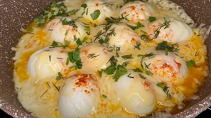 Необычная ЯИЧНИЦА...🍳🧀😋    Рецепт в описании ✍️