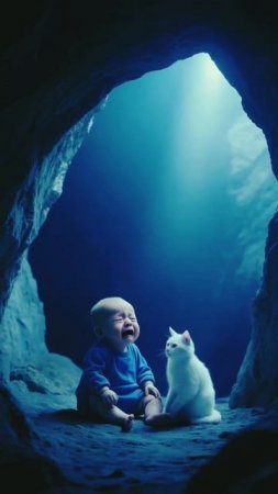 котенок спас малыша от зомби #рек #топ #технология #нейросеть