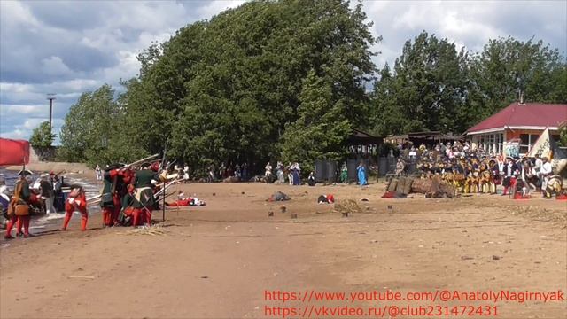 2025.07.05 Петровский фестиваль Выборгский рубеж. Морской десант.