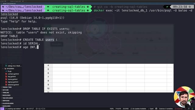 67 - Creating SQL Tables