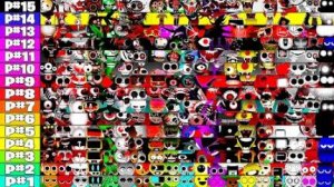 1-15 этапов вместе в Incredibox Sprunki - Все персонажи Spunki в одном флаконе