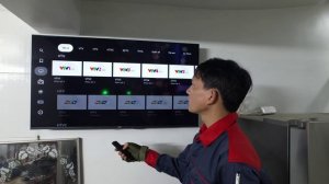 Lắp tivi xiaomi A 43 inches cho khách hàng tại số 1X, đường Hợp Đức, phường Nam Đồ Sơn