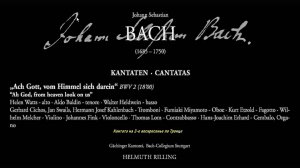 Bach J.S. - Cantata BWV 2 'Ach Gott, vom Himmel sieh darein' (1724), Helmuth Rilling, 1987