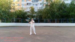 Разминочные упражнения с ракетками для Тайцзи (5)