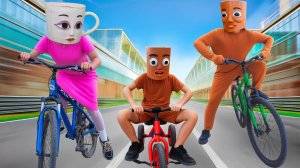 Кто победит первым? Семейные гонки «Тунг-Тунг-Тунг-Сахур»! 🚴♂️🏁🔥 | Итальянские мемы