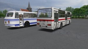 Поездка на Ikarus-260.50 по маршруту №102 по карте Русская Глубинка