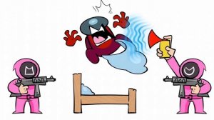 Амогус против КАПУЧИНО ассасино и Спрунки ПИНКИ в "Доме ужасов" | Among Us мультфильм