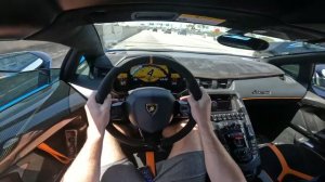 Lamborghini Aventador SV [2017 год, 6,5 л., AMT, 740 л.с.] POV TEST DRIVE