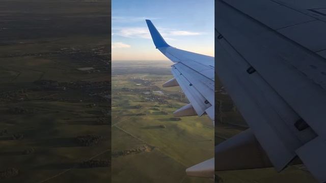 Airbus A320 взлет и посадка