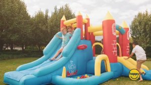 Надувной батут Happy Hop "Замок 8в1" арт. 9071R