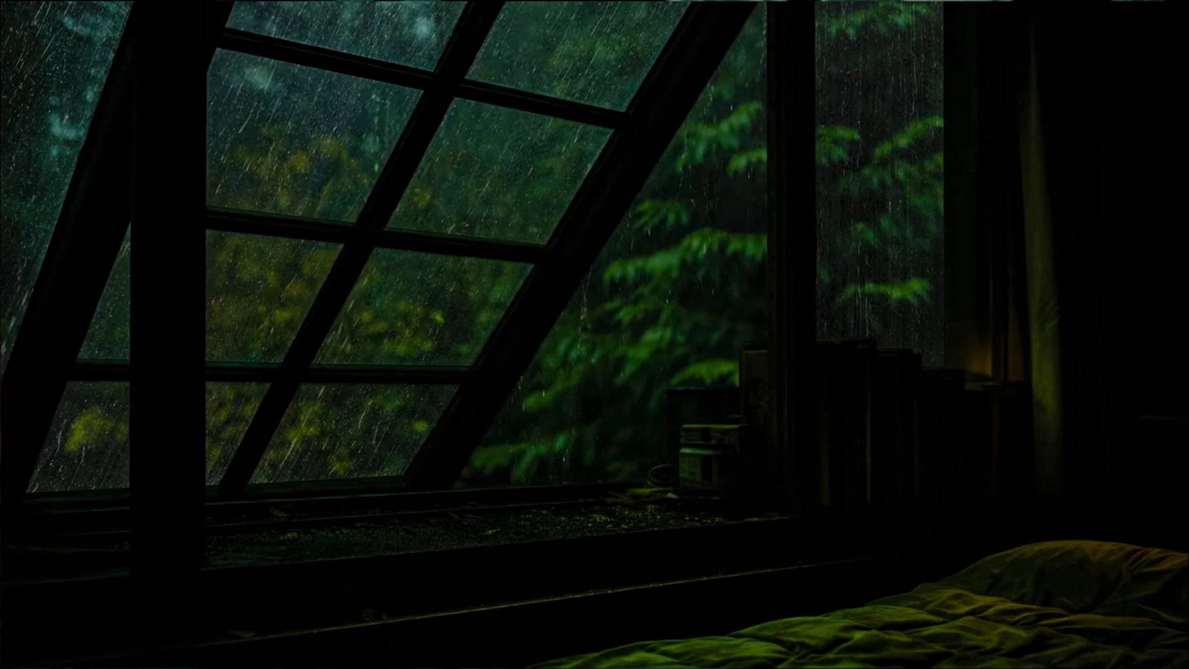 Шум Дождя из Мансарды | Дождь за Окном для Сна и Успокоения смотреть онлайн