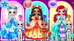 Принцесса Сияет, преображая Лунную девочку, Солнечную девочку и Звездную девочку! Модные бумажные ку