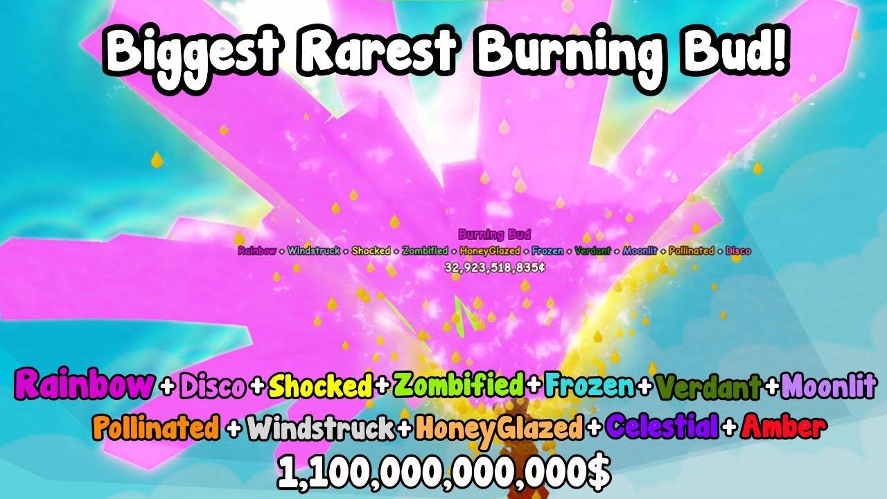 I Grew The Biggest And Rarest Burning Bud In Grow A Garden! смотреть онлайн
