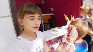 Кыргызстан Бишкек Панфиловский парк,цена на аттракционы и на мороженое