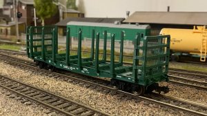 Распаковка! Модель платформы для перевозки леса 13-401от Peresvet H0 Classic