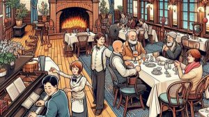 Аудиорассказ на английском языке "В ресторане"