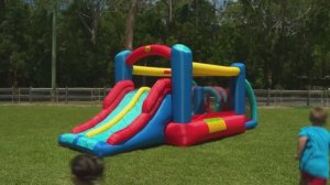 Надувной батут Happy Hop "Неожиданные препятствия" арт. 9163