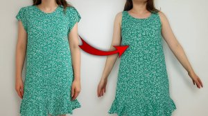 Вау! Платье стало ещё лучше, когда я отрезала рукава