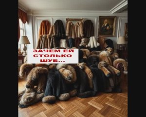 Зачем ей столько шуб...
