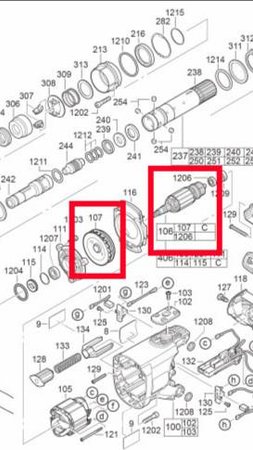 Ротор (якорь) в сборе Milwaukee / AEG 4931426276 | Для Milwaukee K 900 K / S