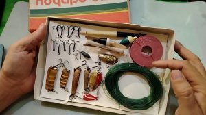 РЕДКИЙ РЫБОЛОВНЫЙ ПОДАРОЧНЫЙ НАБОР ИЗ СССР, ЧТО ЖЕ ВНУТРИ СМОТРИТЕ ВИДЕО.