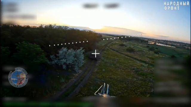 Операторы нашего подразделения уничтожают бронетехнику противника