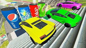 Командная битва кто дальше улетит? Лестница вниз Тачки не выдерживают Замедление времени