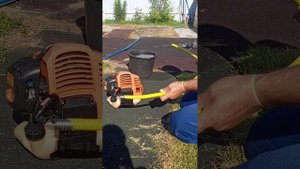 Отвод газов на моторе от триммера для лодочной насадки =есть ли смысл?