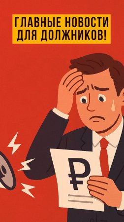 СРОЧНЫЕ новости для должников‼️