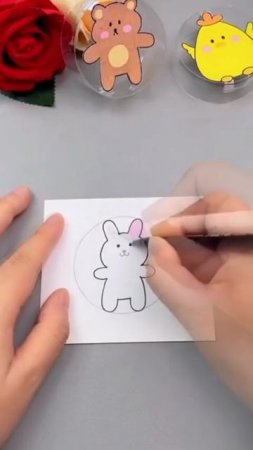 Поделки для детей. Забавные зверушки в колесе