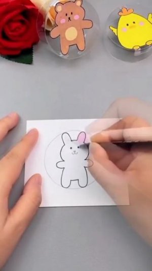 Поделки для детей. Забавные зверушки в колесе