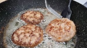 Вкусные, сочные котлеты из 2-х видов мяса. Пошаговый рецепт!