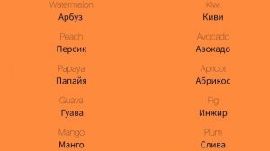 Фрукты 2 Fruits 2