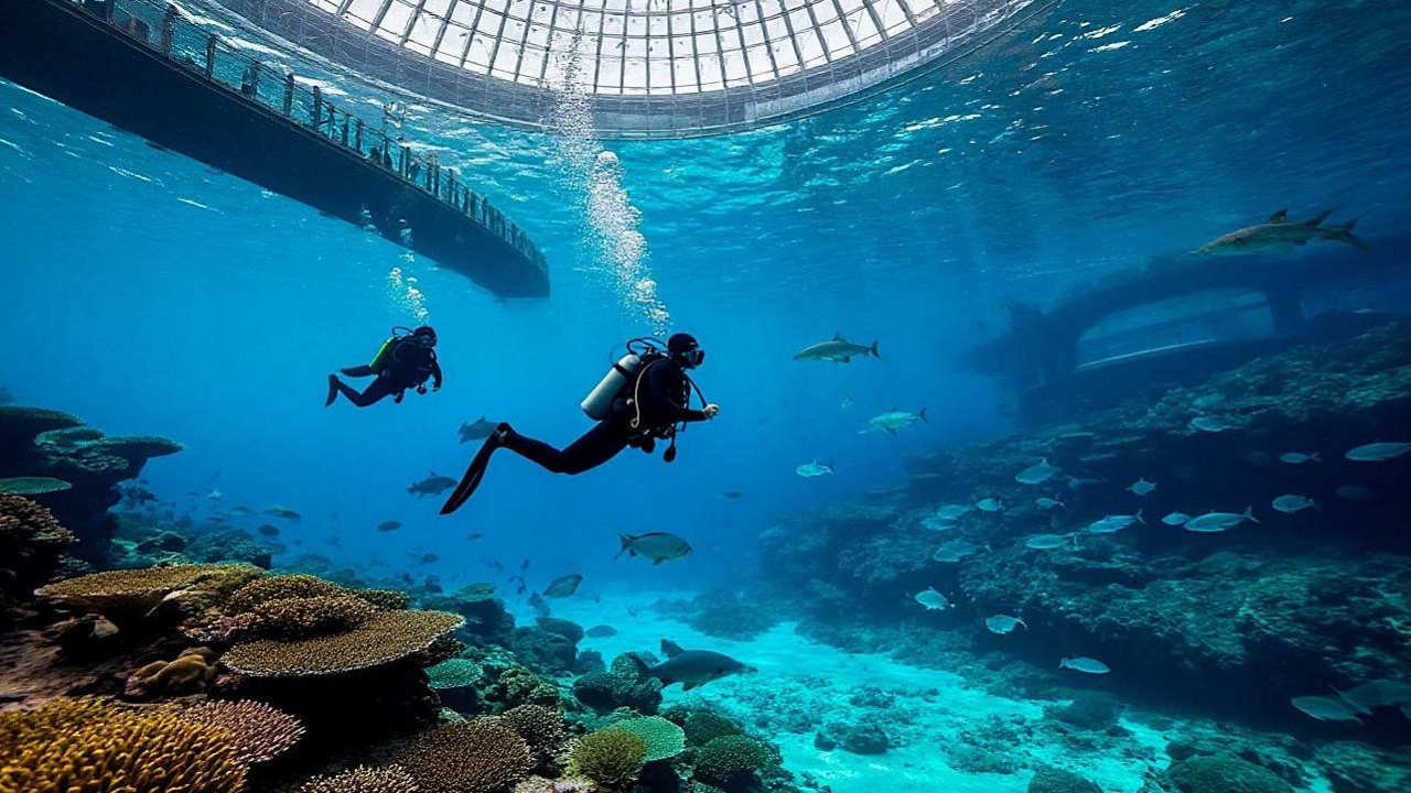 Дубай -  Гигантский Аквариум в Dubai Mall! (Обзор, Впечатления)