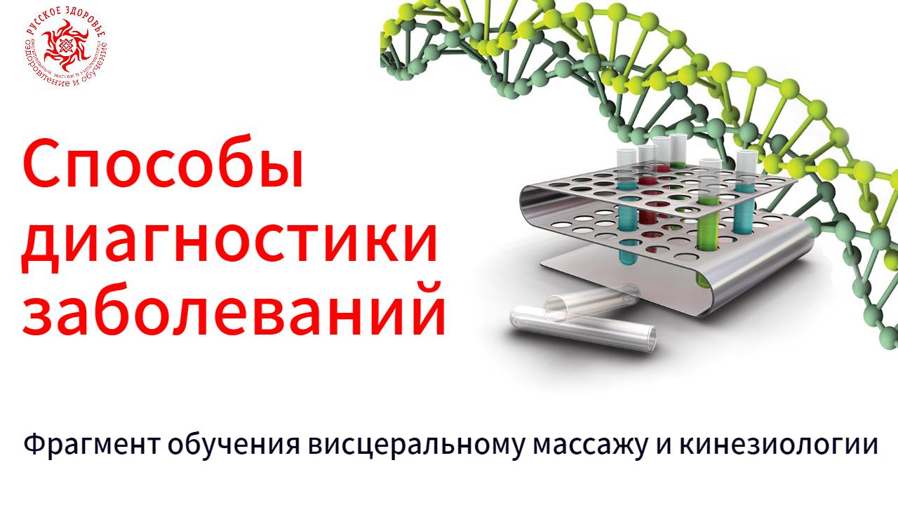 Способы диагностики заболеваний. Фрагмент обучения висцеральному массажу и кинезиологии