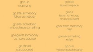 Фразовые Глаголы 11 Phrasal Verbs 11