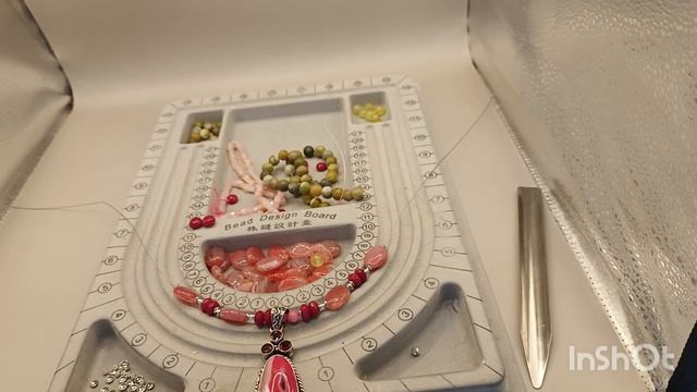 Создание нового украшения-комплект из малинового кварца смотреть онлайн