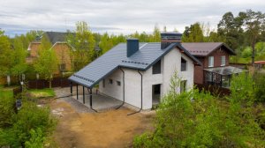 Готовая коробка дома из газобетона двухэтажного дома по типовому проекту ГБ-172 от МОНОЛИТ-ХАУС
