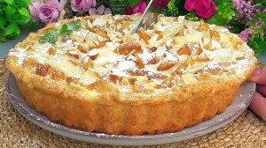 САМЫЙ ВКУСНЫЙ АБРИКОСОВЫЙ ПИРОГ за 5 минут! Все соседи просят рецепт 🍑