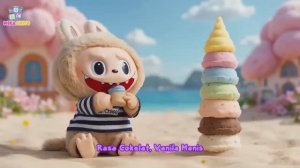 LABUBU ест  мороженное